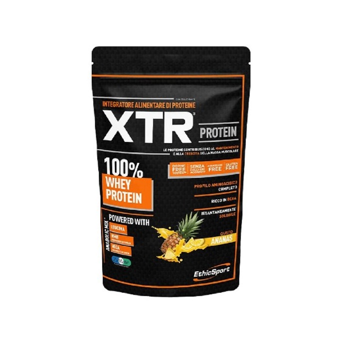 Protein Whey, fara doping, fara gluten, 900 g, ananas