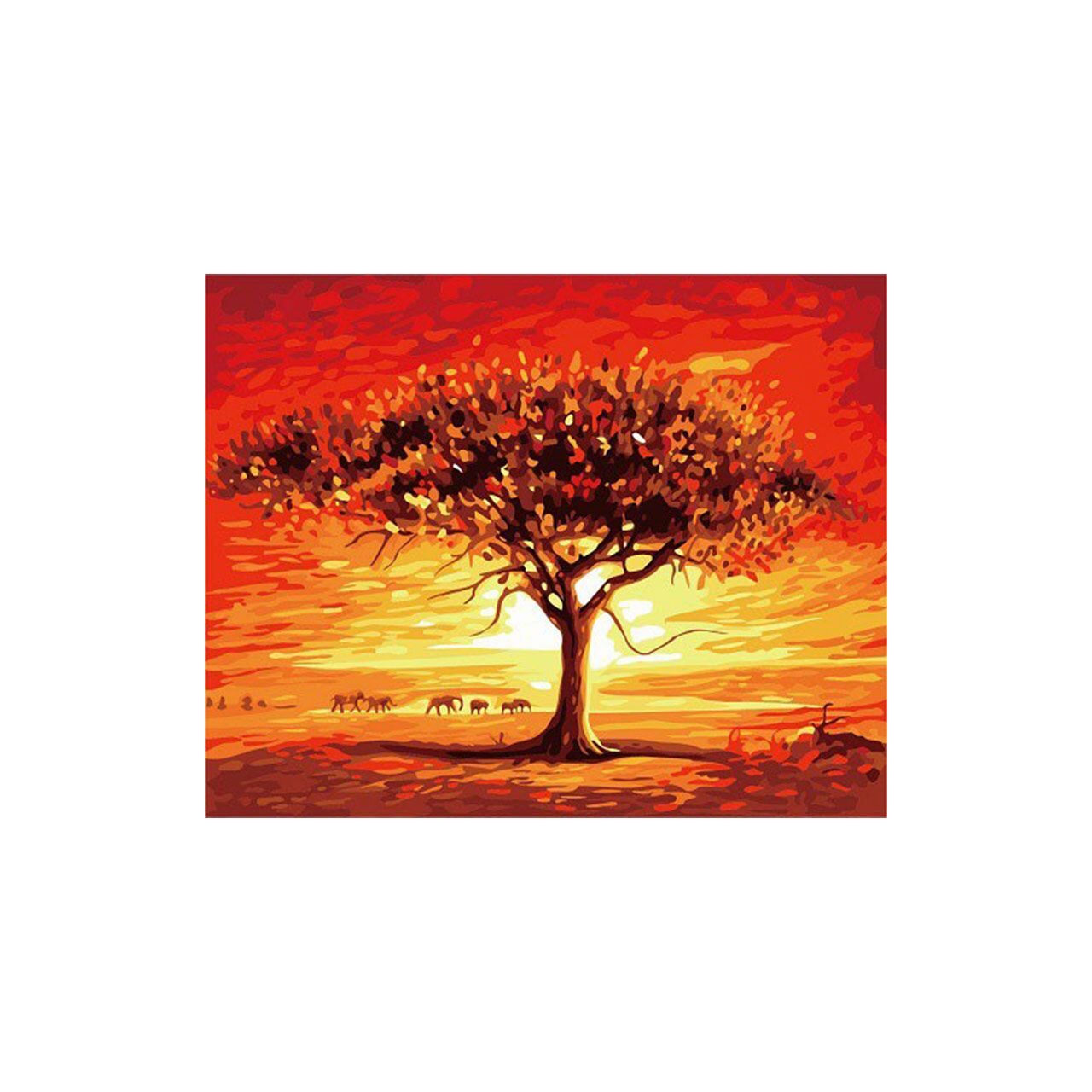 Kit pictura pe numere 40x50 cm, Peisaj Africa PPT475 - eMAG.ro