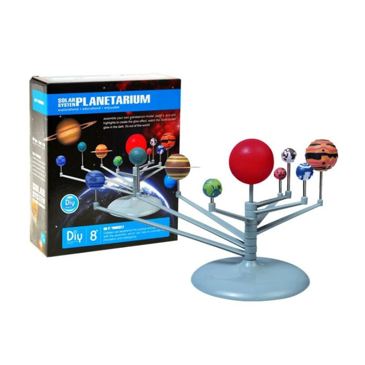 Set de pictat sistemul solar 3D, L@ka, Planetarium DIY