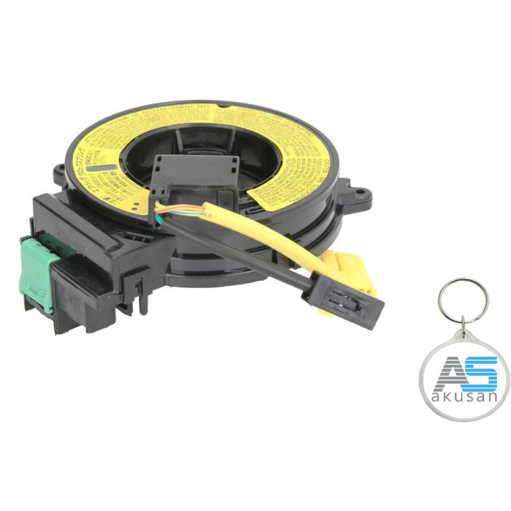 Set spirala volan pentru airbag compatibil cu Mitsubishi L200, Triton, Outlander II, Pajero Sport, 8619A016, breloc Akusan