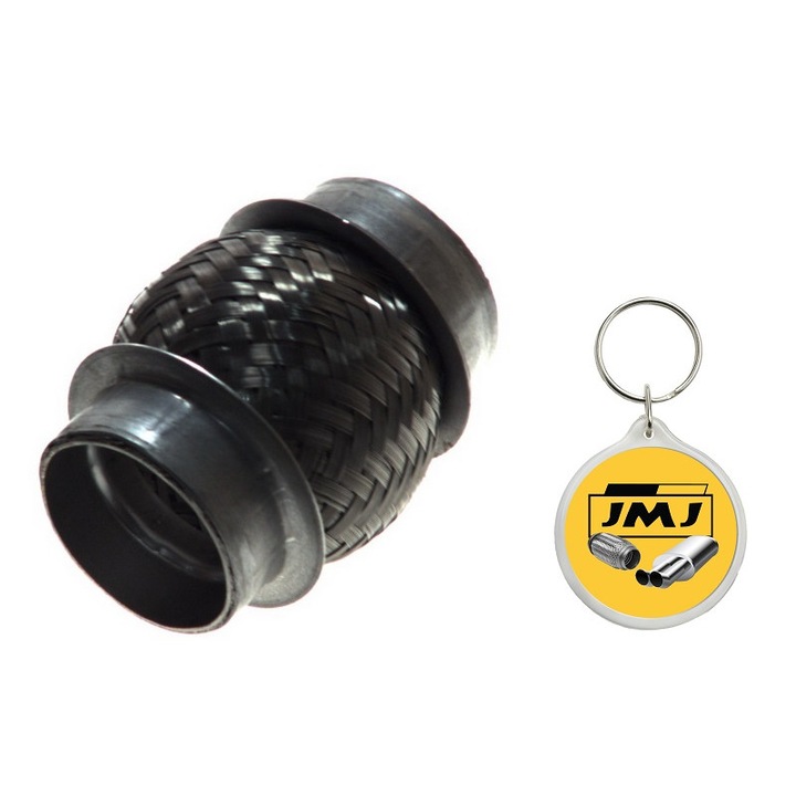 Set Racord Flexibil pentru Sistemul de Esapament, JMJ, Fara Conducte de Intrare, AUDI A4 B5, A4 B6, A6 C5, OPEL CORSA B, OMEGA B, RENAULT MEGANE II, VW GOLF IV, PASSAT B5, PASSAT B5.5 1.0-2.4 03/1994-02/2008, 50 x 100 mm cu Breloc JMJ