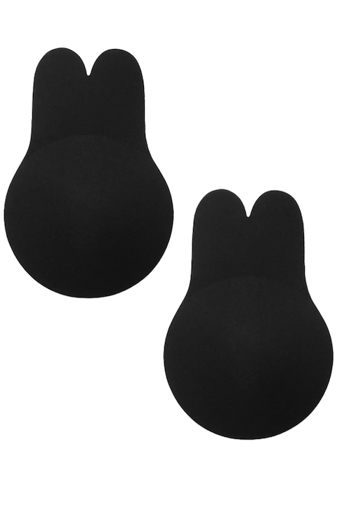 Комплект от 2 х силиконови подплънки за гърди с черен push-up ефект