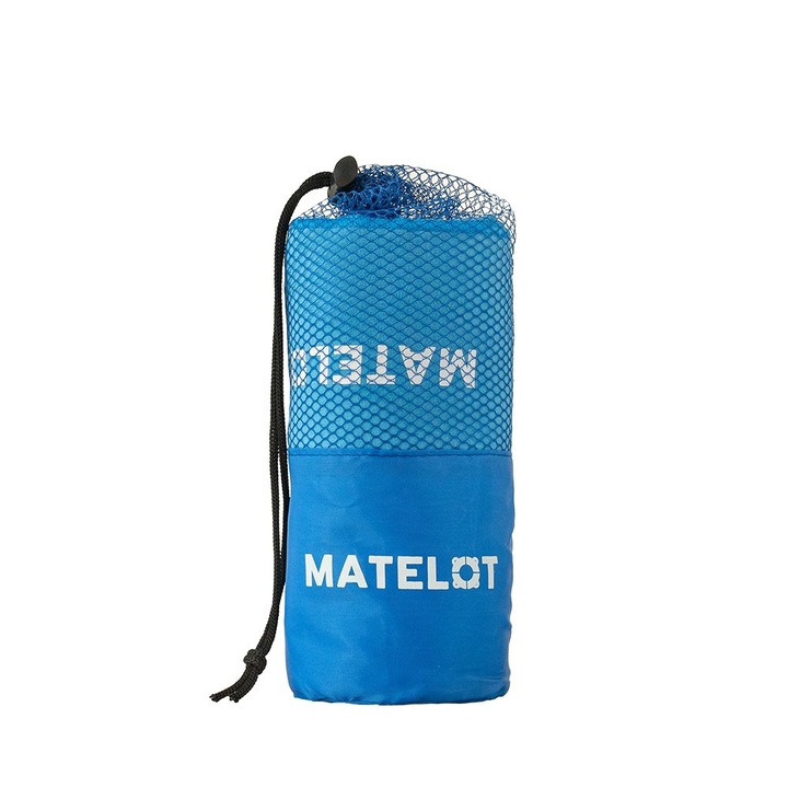 Микрофибърна кърпа MATELOT, бързосъхнеща, супер абсорбираща, компактна, за плаж, фитнес, туризъм, басейн, йога, включена чанта, 80 x 150 см, светло синя