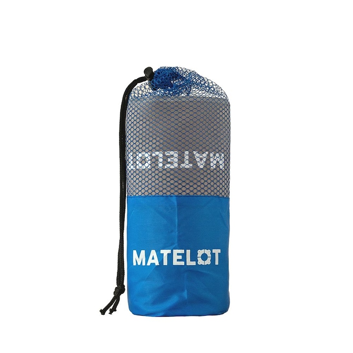 Микрофибърна кърпа MATELOT, бързосъхнеща, супер абсорбираща, компактна, за плаж, фитнес, туризъм, басейн, йога, включена чанта, 75x130 см, сива