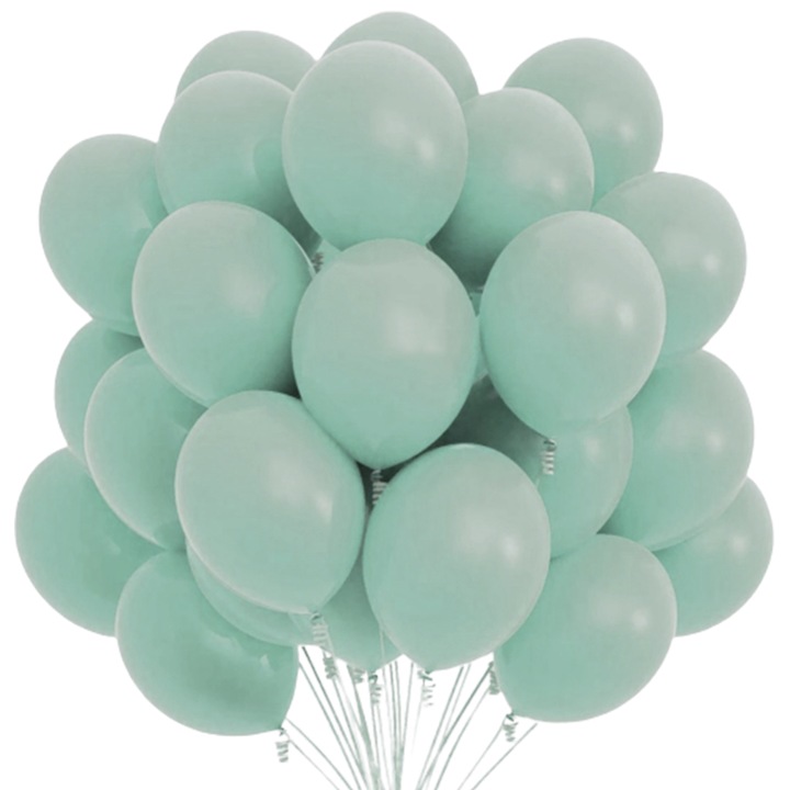 100 db-os Teno® lufi készlet bulikra/évfordulókra/rendezvényekre, egy méret, latex, türkiz