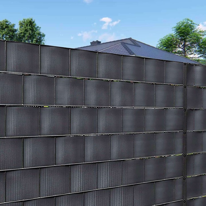 Springos Fn0001 grafit kerítésszalag 19cmx35m 450g/m2 20 klipszek