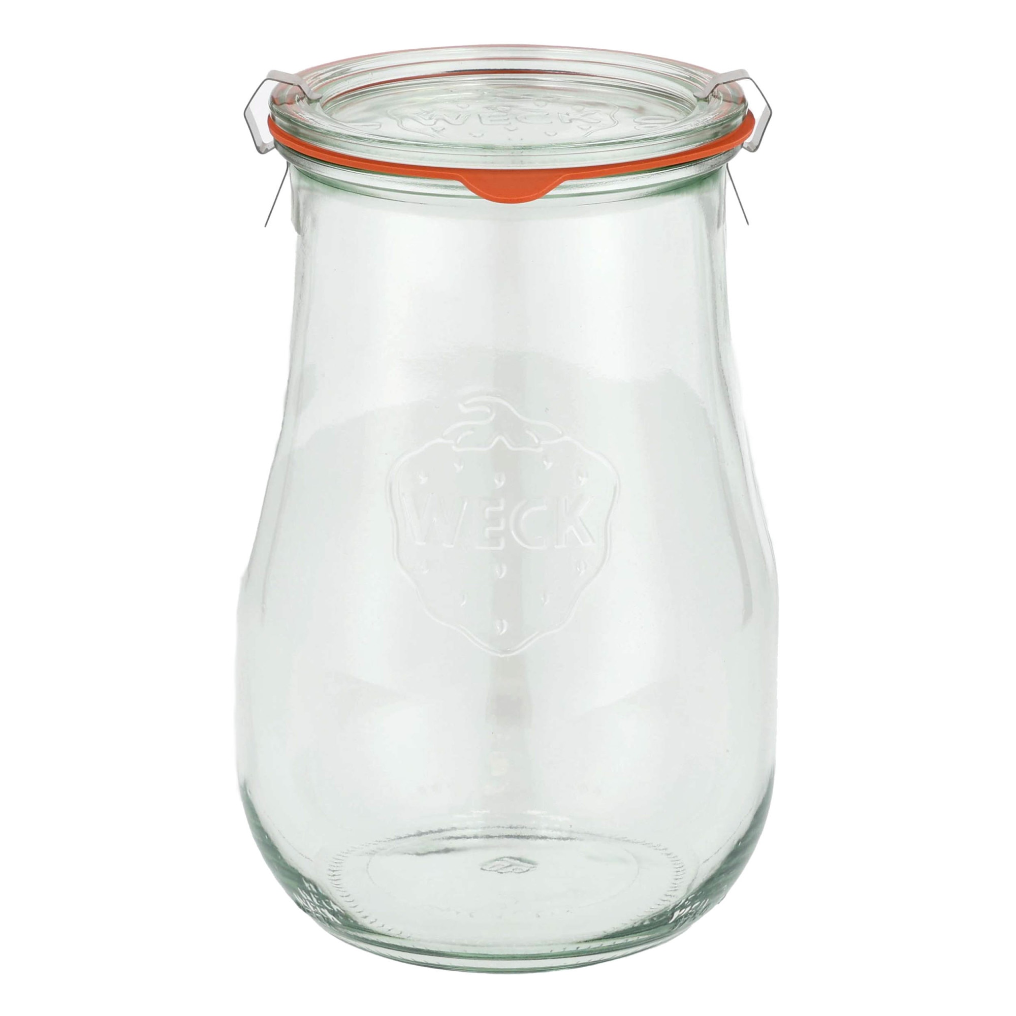 Weck Bicchieri Tulipano 1750 Ml, 4 Pezzi, Contenitori In Vetro Per Succhi, Conservazione Alimenti E Dessert