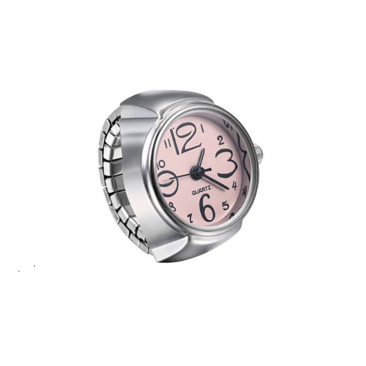 Часовник тип пръстен Arlie, регулируема лента, кварц, аналогов дисплей