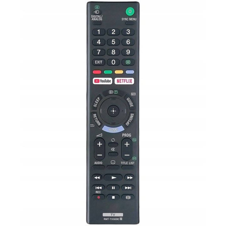 Telecomanda pentru Sony RMT-TX300E CU Netflix, YouTube, Kntech, Neagra