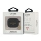 Husa de protectie Guess 4G Charms Silicone pentru AirPods 3, Negru