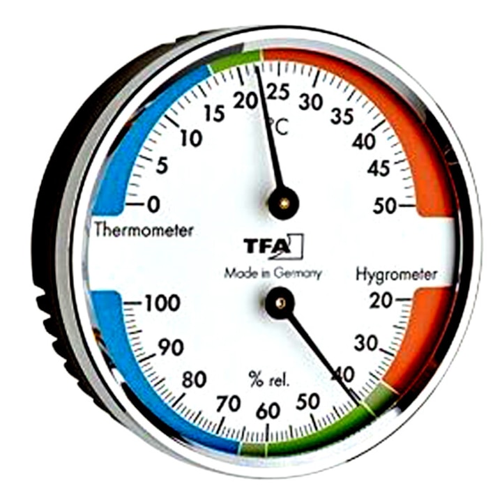 термометър за въздух и влагомер