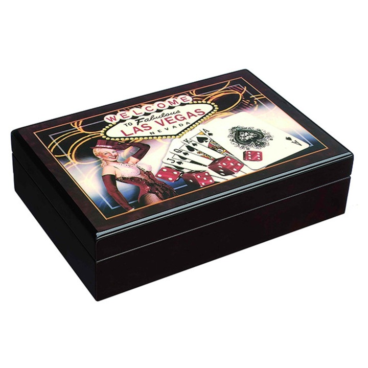 Кутия LAS VEGAS с покер карти Modiano
