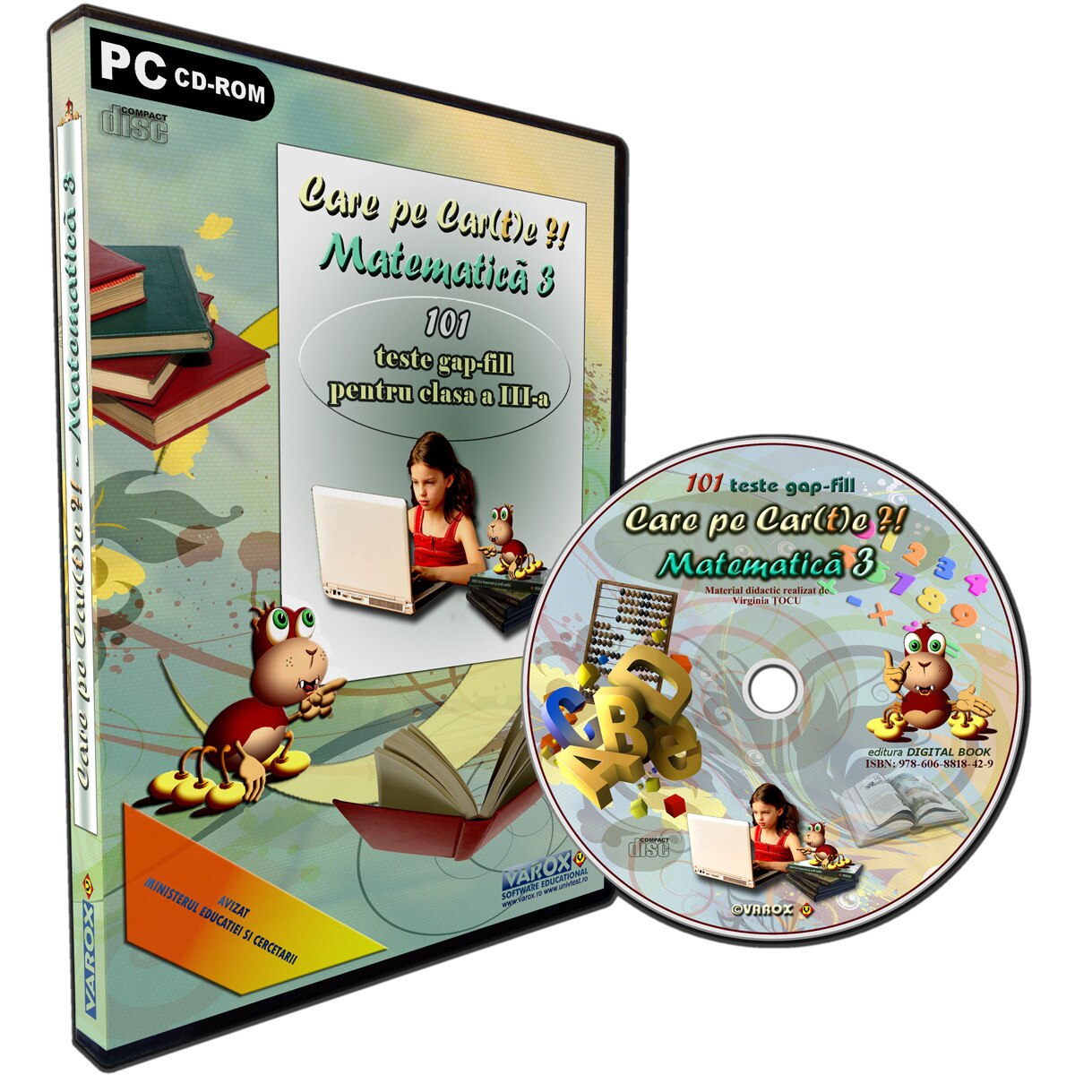 Care pe Car(t)e - Matematica pentru clasa a III-a, 101 teste gap-fill