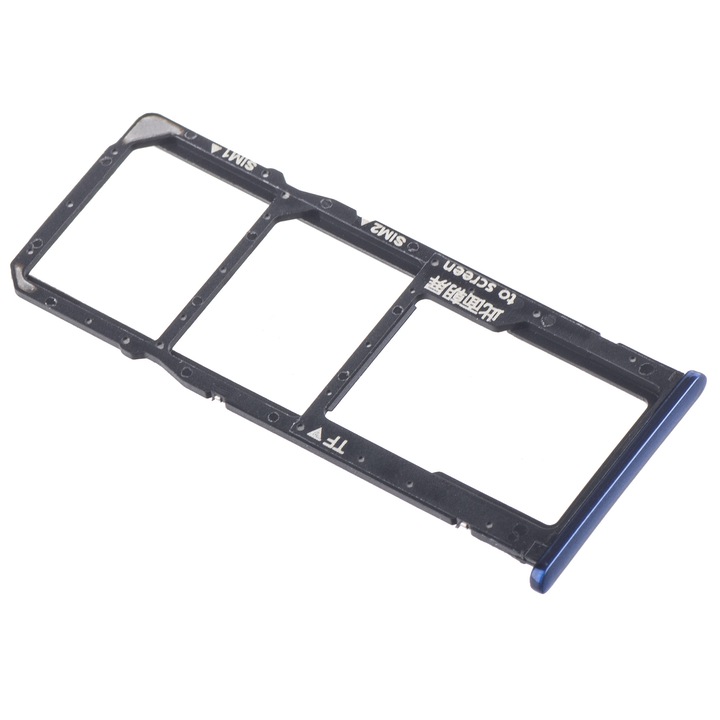 Suport SIM - Card Huawei Y7 (2018), Albastru, Service Pack 97070TGT