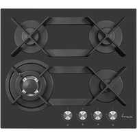 Plita incorporabila Fram FBH-V4IWFDL-GZG, Gaz, 4 arzatoare, Wok, Gratar fonta, Aaprindere electrica, Dispozitiv de siguranta, 60 cm, Sticla gri zara