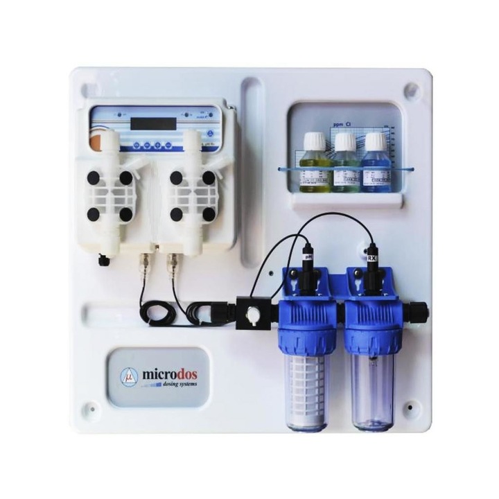 Microdos 37074021 Microdos ME Dual PVDF Panel PH - 5, 0l/h / RX - 10, 0l/h adagoló rendszer