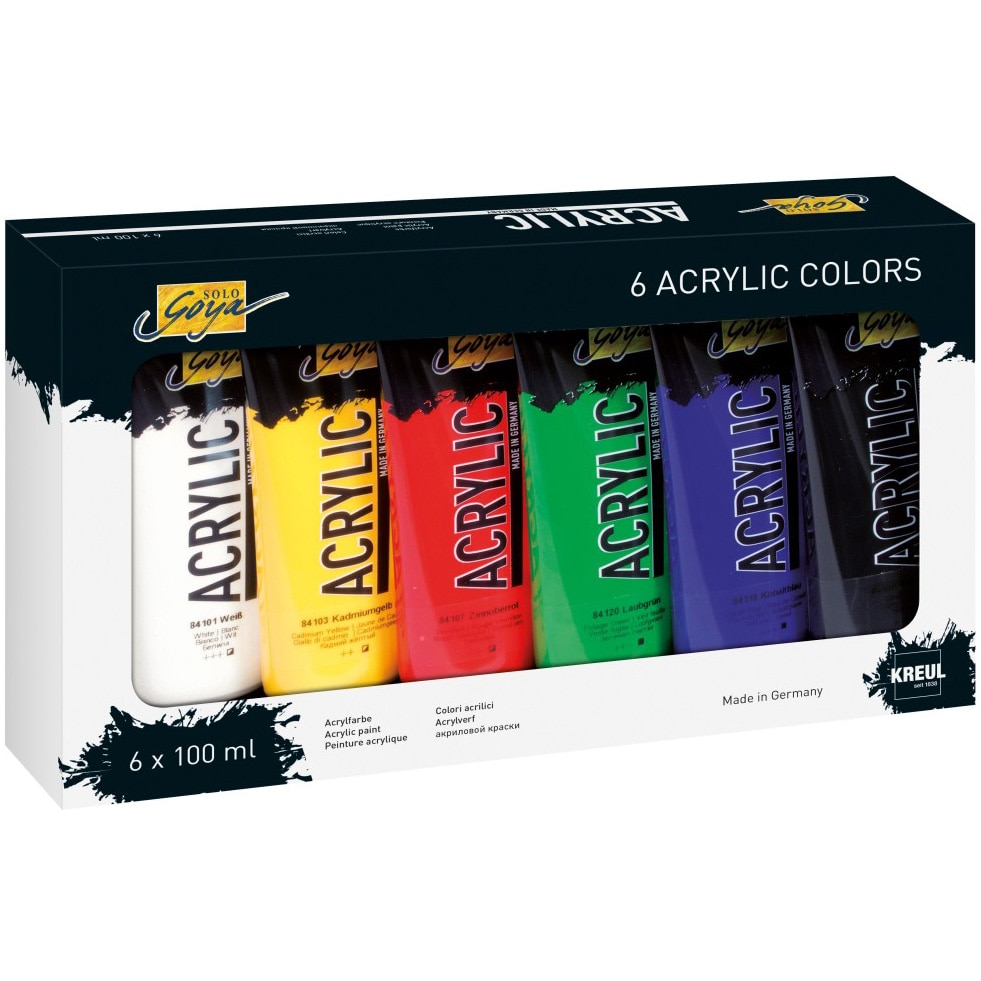 Vopsea acrilica Solo Goya 100 ml 6/set
