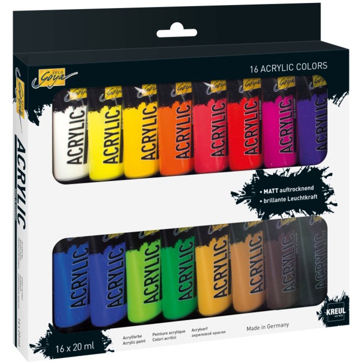 Vopsea acrilica Solo Goya 20 ml 16/set