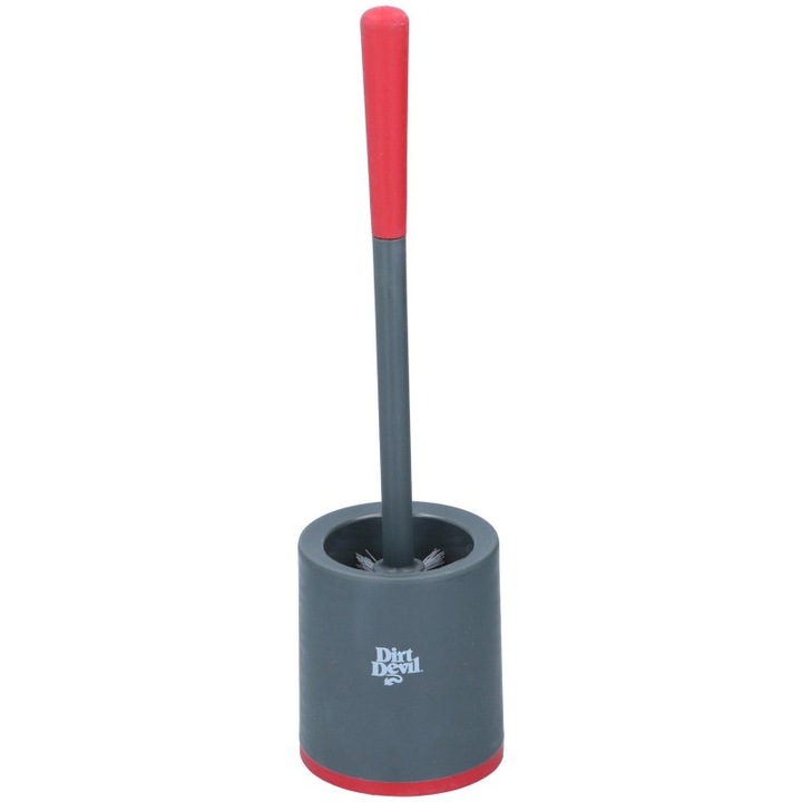 Dirt Devil WC kefe erős állvánnyal - szürke/piros