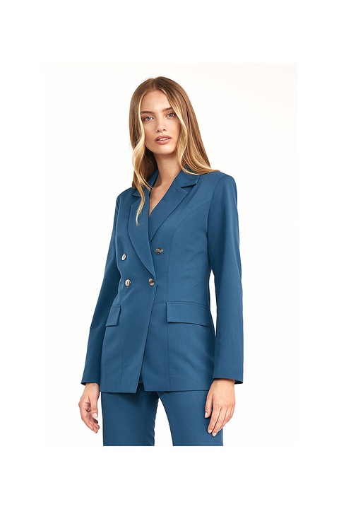 Дамско сако, Nife, Brina, полиестер, син, 40 EU