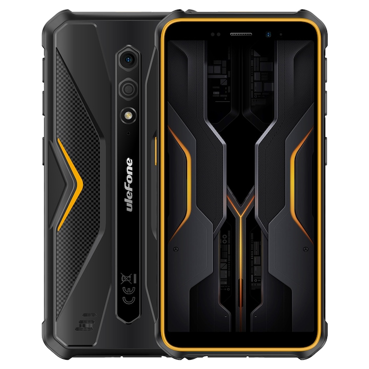 Мобилен телефон Ulefone Armor X12 Pro, оранжев, 4G, 4GB RAM, 64GB ROM, Android 13, Dual SIM