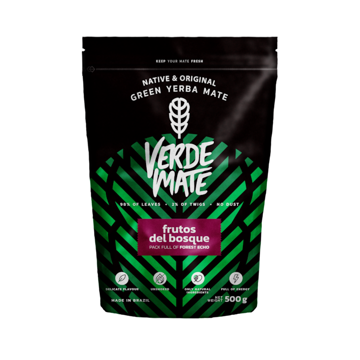 Чай Yerba Mate, Verde Mate Frutos del Bosque, Плодове, Бразилия, 500 г