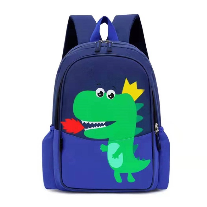 Jormftte hátizsák, dinoszaurusz modell, vízálló, állítható pántokkal, sötétkék