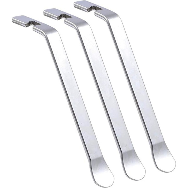 Jormftte, 3 db kerékpár gumikar készlet, Rozsdamentes acél, Ezüst