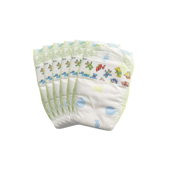 Heless 9066351 Pelenka szett játékbabának - 6 db, 35-50 cm-ig