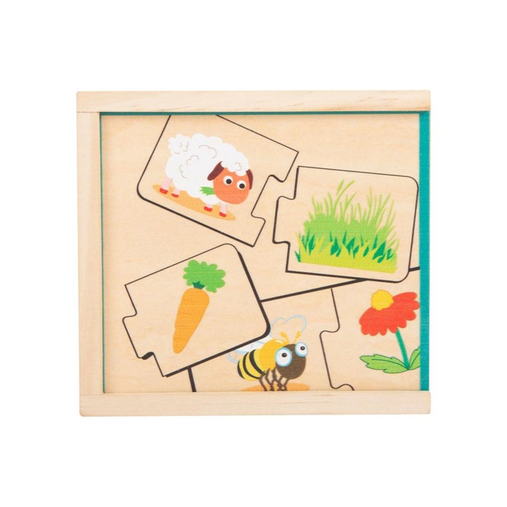 Thimble 2117311 Fa puzzle állatok és ételük