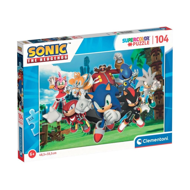 Clementoni 5271597 Clementoni 104 db-os puzzle Sonic