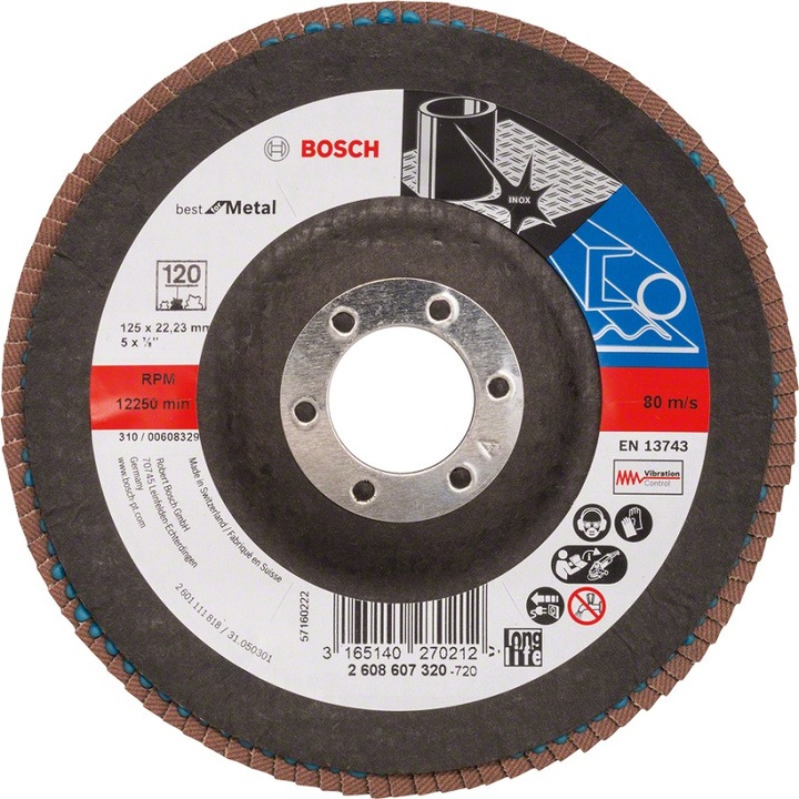 Disc pentru taiere, Bosch, 125 mm, Multicolor