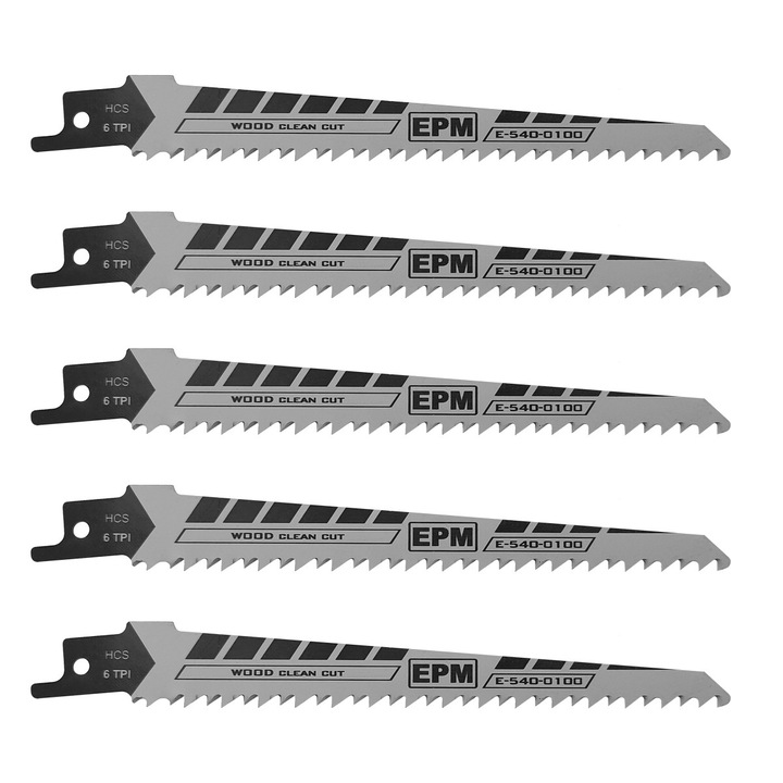 5 db fűrészlap készlet, EPM, acél, 152 mm