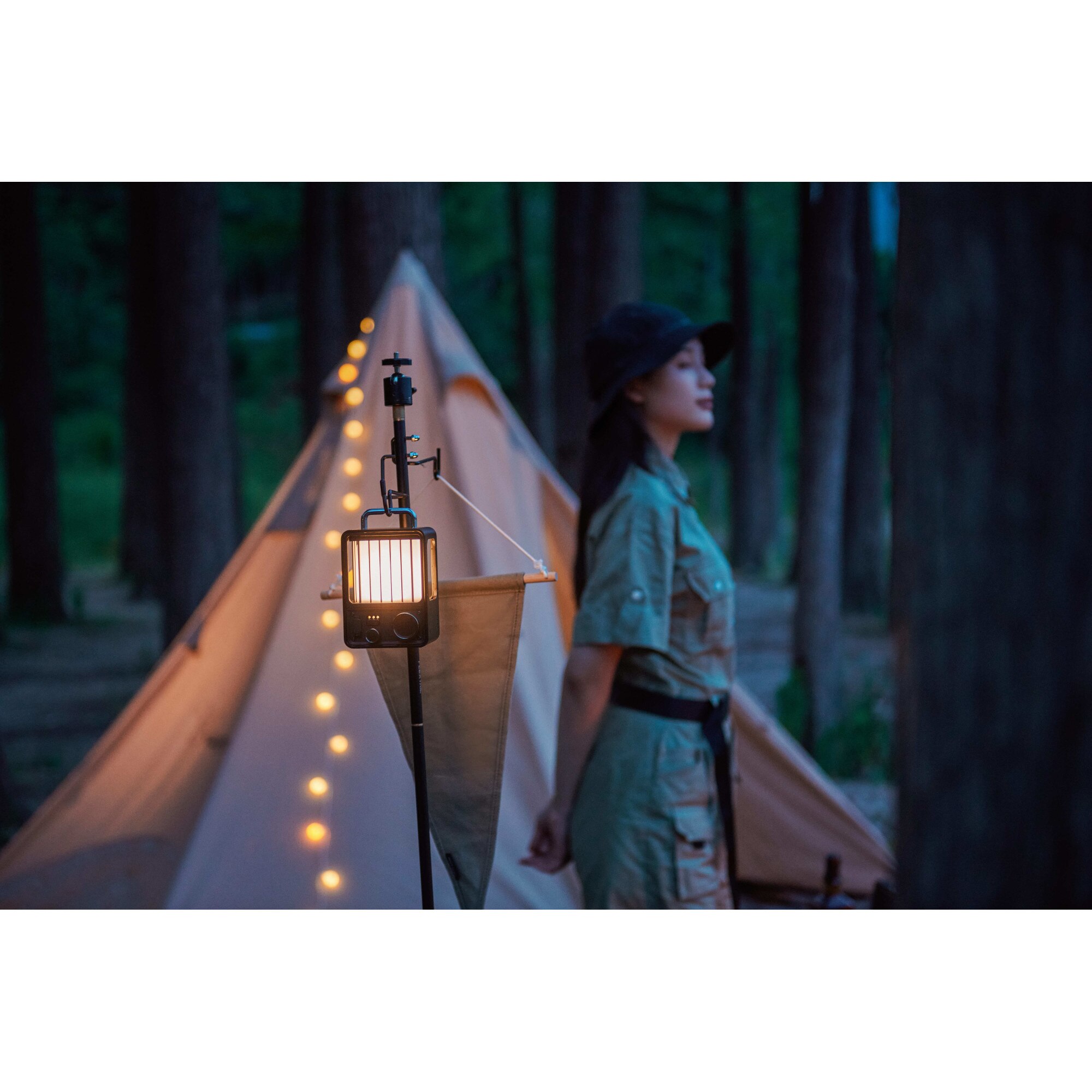 Felinar camping Flextail Villa Lantern, vintage, LED, baterie 4000