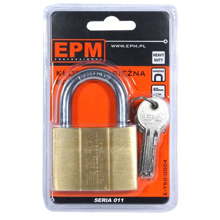 Катинар с 5 ключа, EPM, месинг, 40 мм