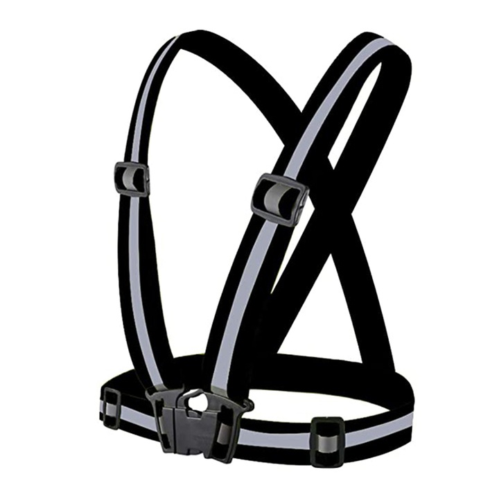 Vesta reflectorizanta tip ham, Cozevdnt, Reglabil, Negru