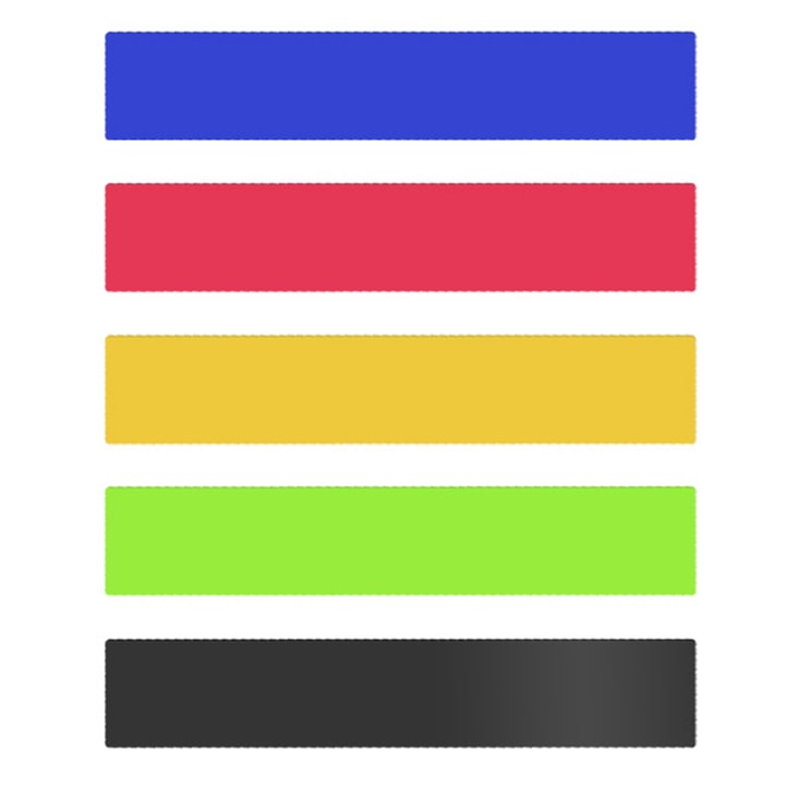 Benzi elastice, Enforose, din latex natural, durabile, fara miros, set pentru terapie fizica si sculptarea corpului