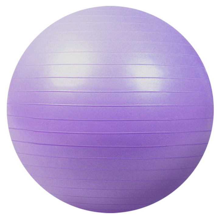 Фитнес топка за йога и баланс, лилаво-люляково