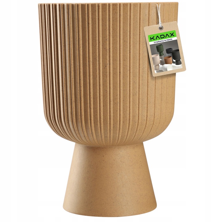 Virágcserép, KADAX, Talptalp, Narancssárga, 14cm