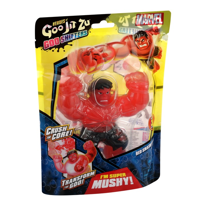 Rugalmas figura Goo Jit Zu Goo Shifters Marvel – Red Hulk 42577-42581