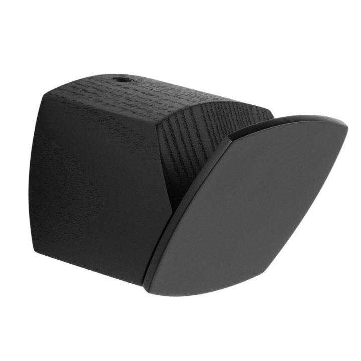 Agatatoare cuier Megg, finisaj frasin negru mat lacuit, 46.6x45x63.6 mm