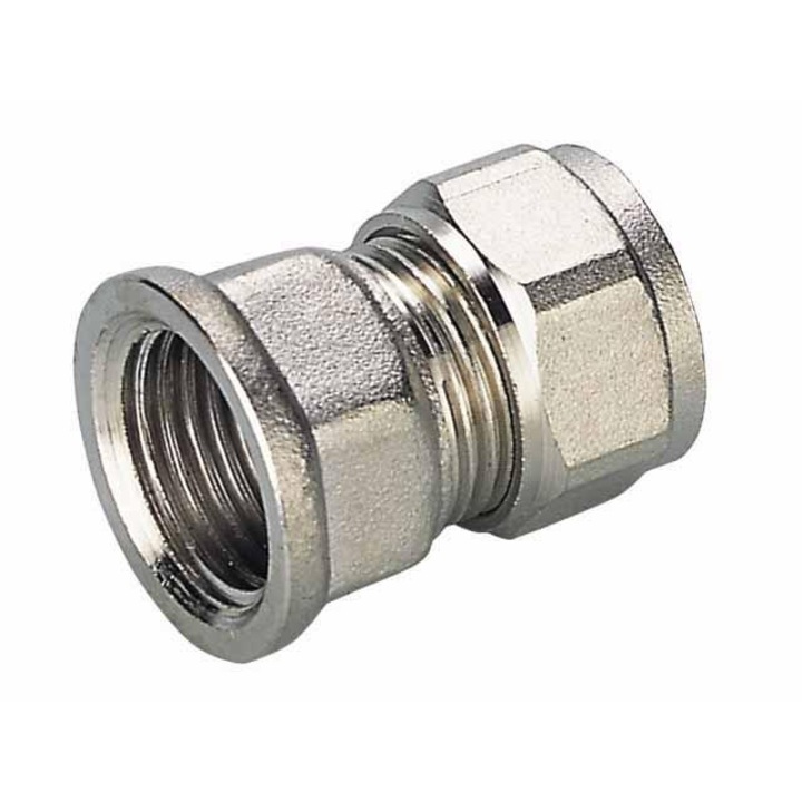 Csatlakozó, UN, krómozott alumínium, 1/220"