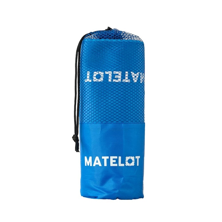 Микрофибърна кърпа MATELOT, бързосъхнеща, супер абсорбираща, компактна, за плаж, фитнес, туризъм, басейн, йога, включена чанта, 80 x 150 см, тъмно синя