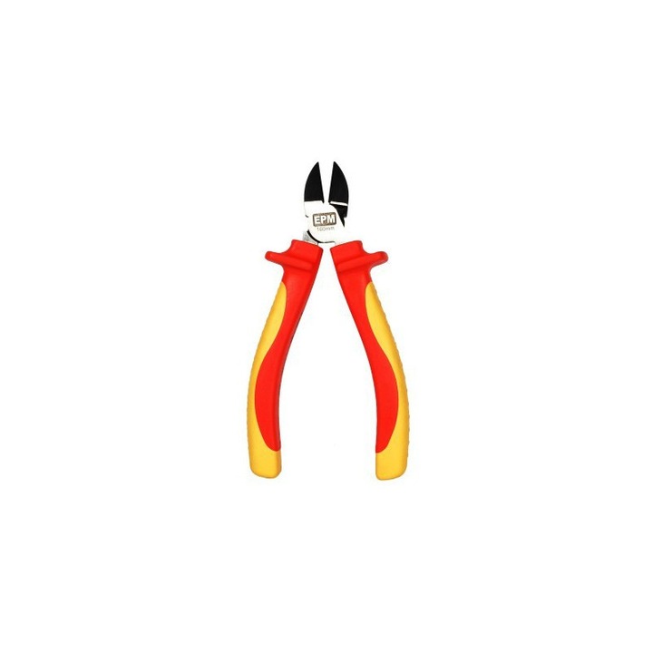 Изолирани клещи за странични рязане 1000V 160 мм, EPM, хром-ванадиева стомана, ергономична дръжка