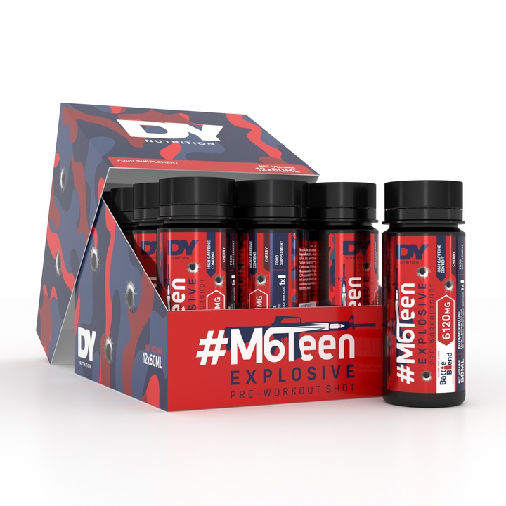 Supliment Pre-Workout #M6Teen Lichid, Dorian Yates Nutrition - 12x60ml - Cirese
