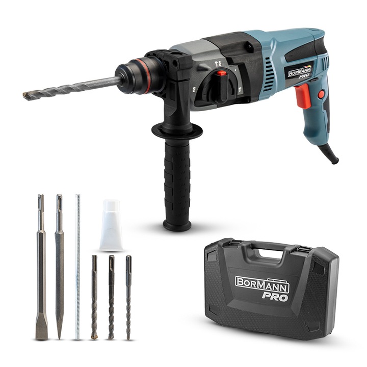 Перфоратор, Bormann Pro, мултифункционален, SDS-PLUS, 720W, 1300rpm, 4500bpm, 3J, 2.7KG