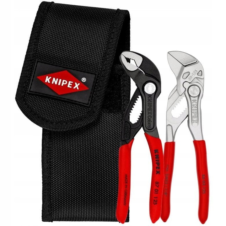 Комплект от 2 мини клещи Knipex, Silver/Red