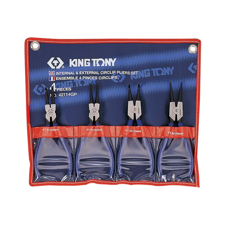 King Tony 42114GP Seegerfogó Készlet 4 Részes (42114GP)