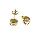 Cercei Princess argint placat cu aur cu perle oranj de cultura 6 MM, GlamBazaar