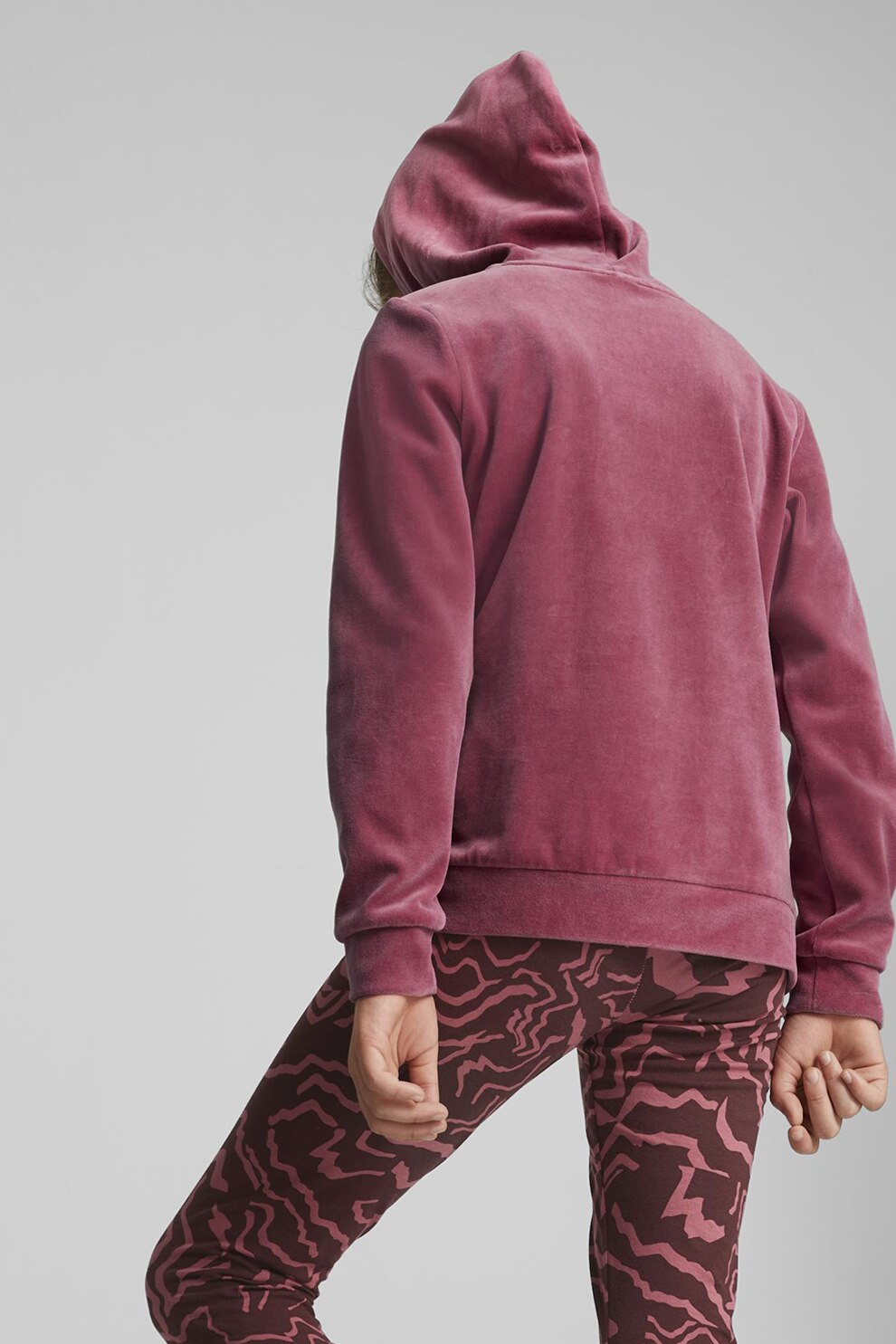 Puma, Hanorac de velur cu buzunar kangaroo S Essentials+, Roz